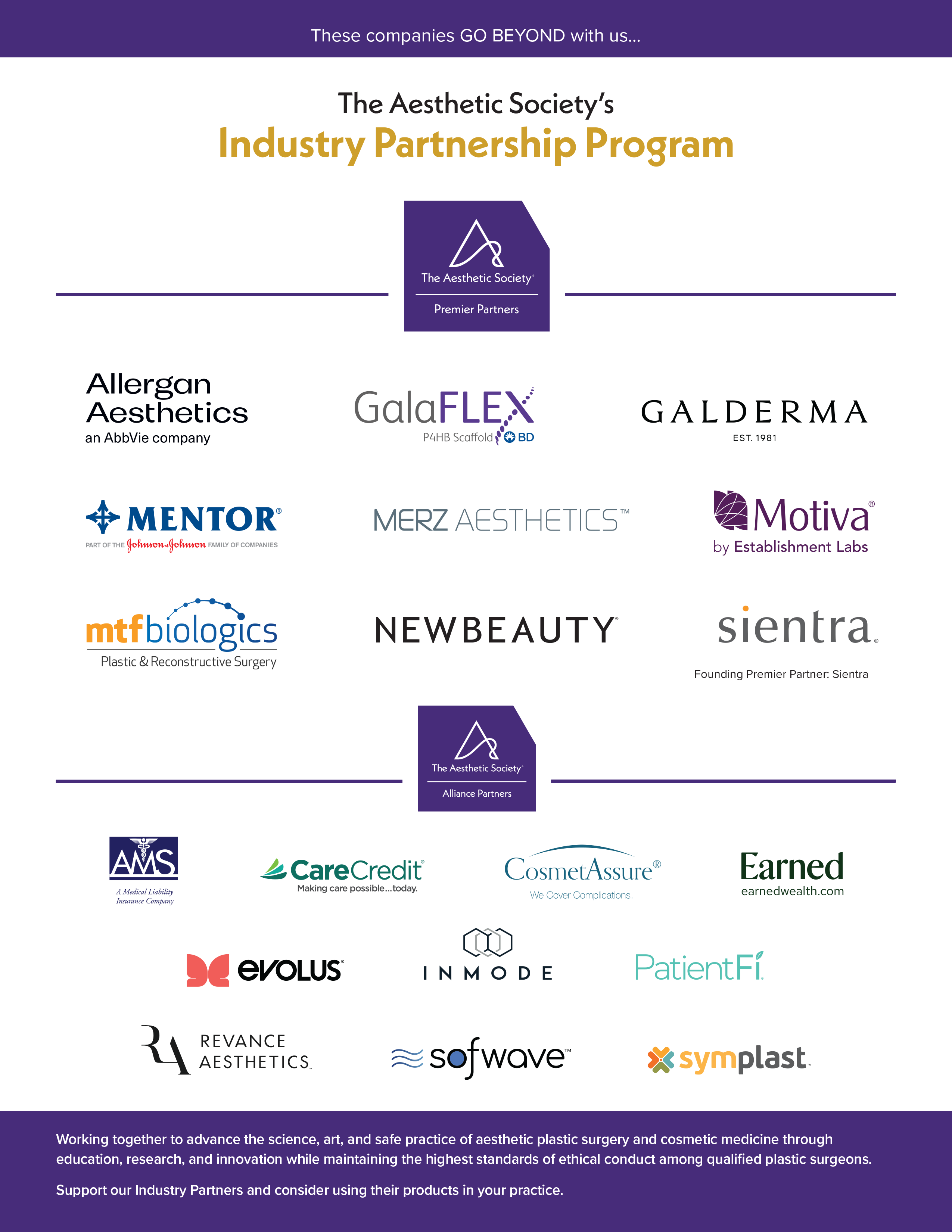 The Aesthetic Society Industry Partners